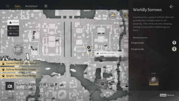 Where Winds Meet - Worldly Sorrows (Kaifeng Prefecture) - Map Location.png