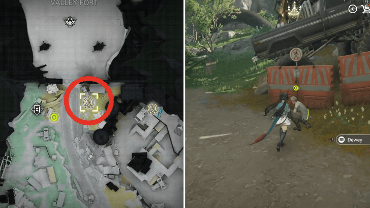 Find Dewey at the Marked Location