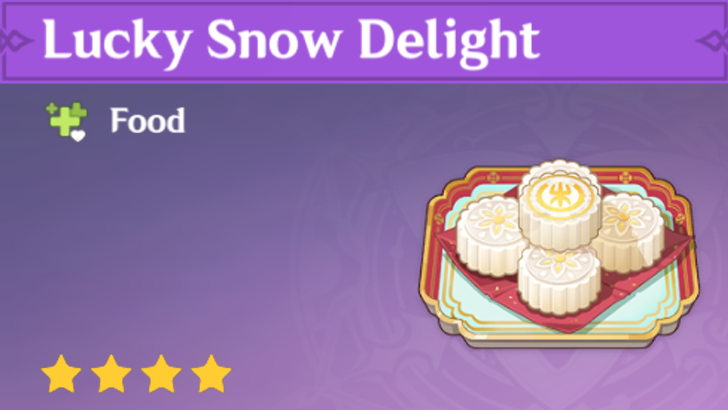 Genshin Impact - How to Get Lucky Snow Delight and Effects