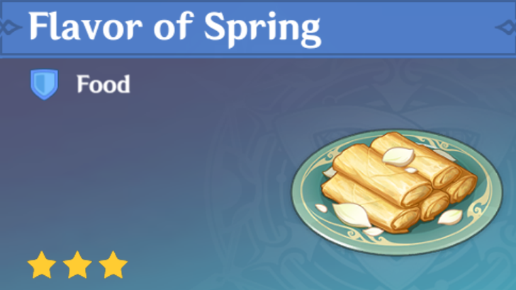Genshin Impact - How to Get Flavor of Spring and Effects
