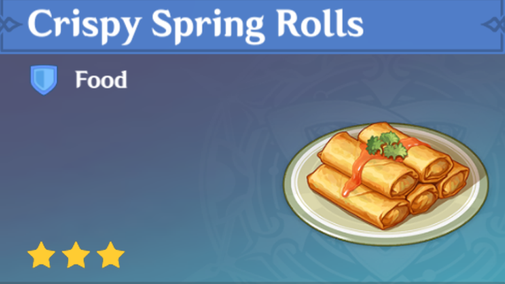 Genshin Impact - How to Get Crispy Spring Rolls and Effects