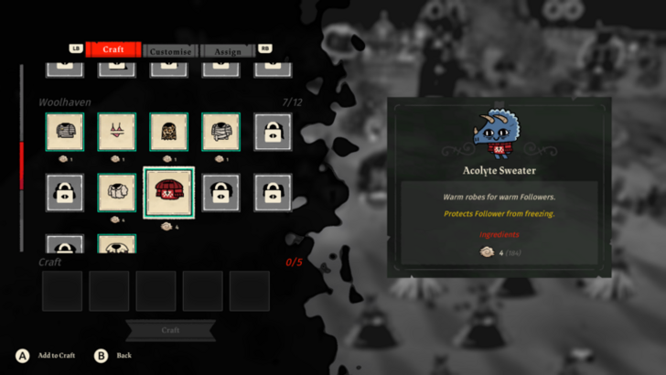 Craft Woolhaven Clothing Items