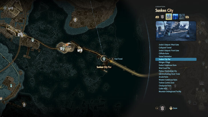 Sunken City Pier Map