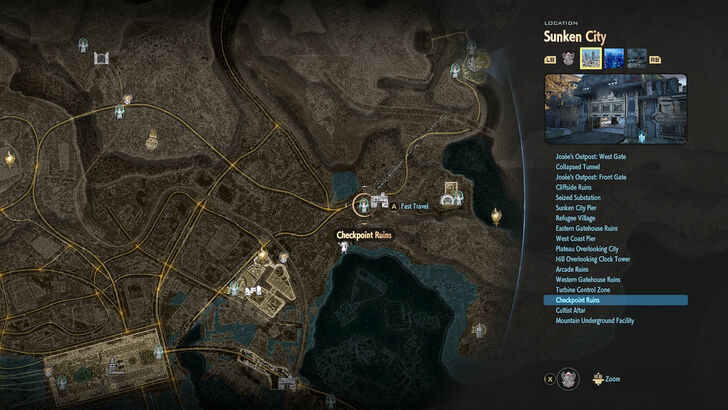 Checkpoint Ruins Map