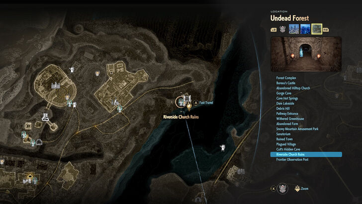 Riverside Church Ruins Map