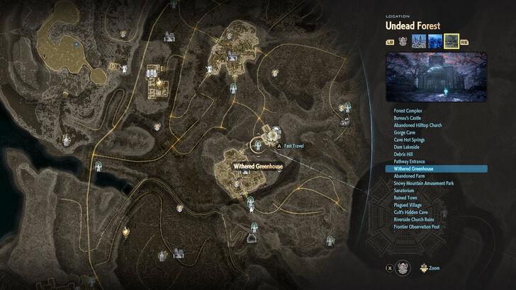 Withered Greenhouse Map