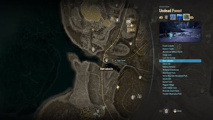 Dam Lakeside Map
