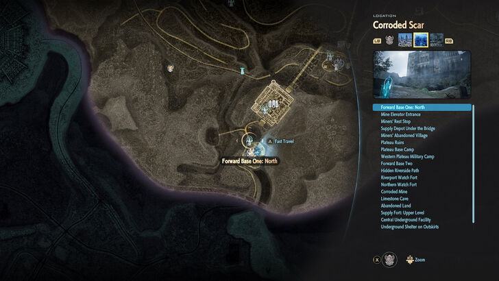 Forward Base One: North Map