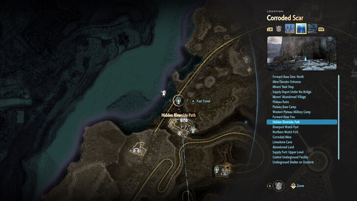 Hidden Riverside Path Map