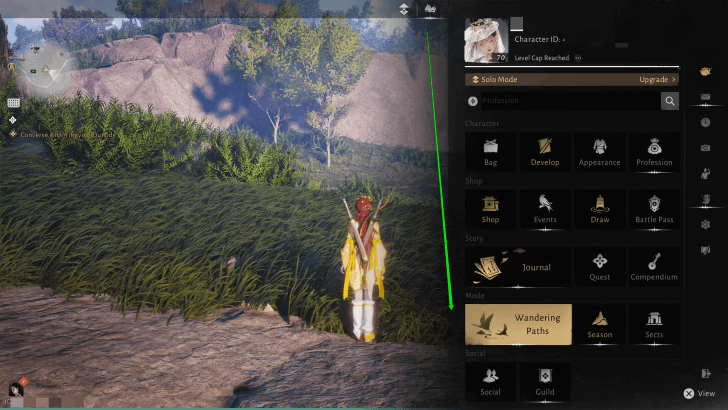 Go to Wandering Paths in the Menu