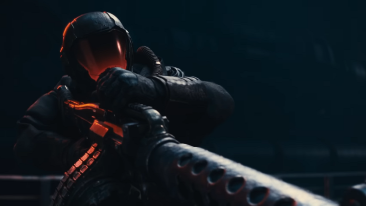 Soldier With Long Barrel Gun