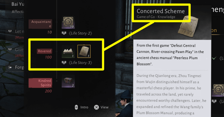 WWM - Reach 100 Affection with NPC