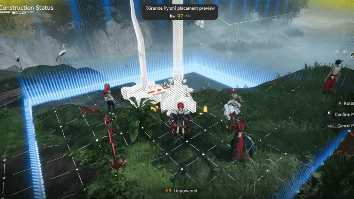 Place a Zipline and Pylon Near He Lao