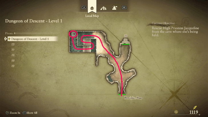 Dungeon of Descent Step 1