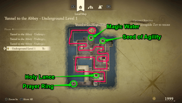 Tunnel to the Abbey Step 4