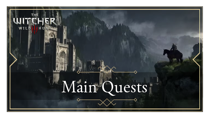 Witcher 3 - Main Quests Top Banner