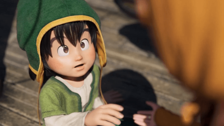 Maribel reaches a hand out to Protagonist