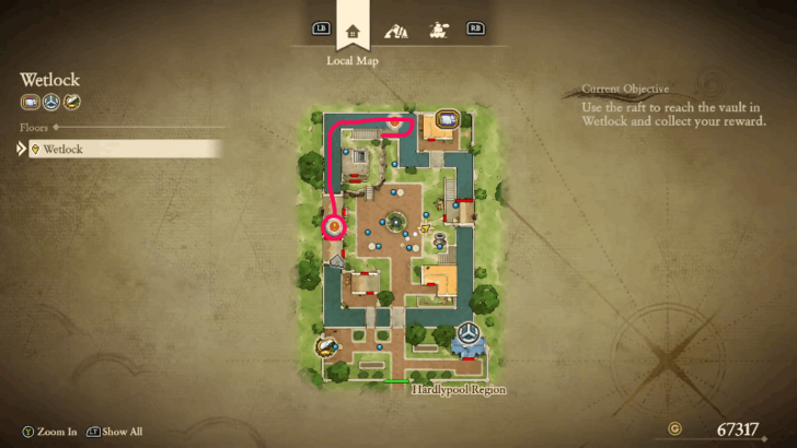 Wetlock Treasure Room Location