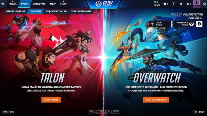 Overwatch Menu Redesign