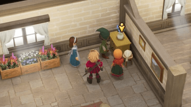 Examine the Dresser in Front of the Maid