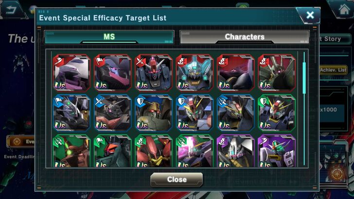 Special Efficacy List