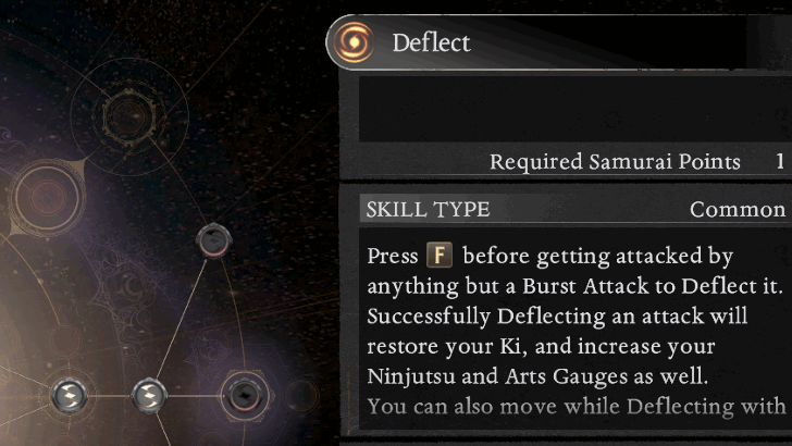Deflect or Parry Mechanic