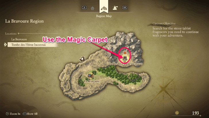 Find the Sizzling Stone Step 1