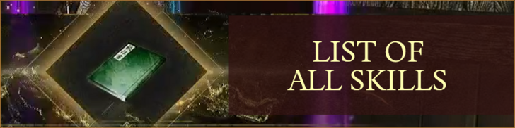 List of All Skills