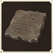 Worn Stone Tablet