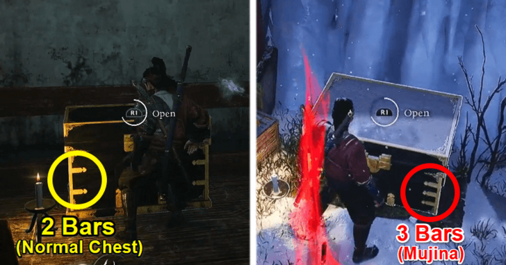 Normal Chest and Mujina Chest Comparison