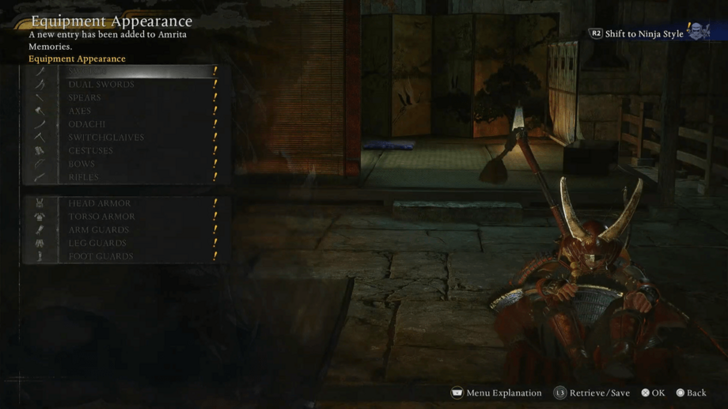 Select Equipment Type