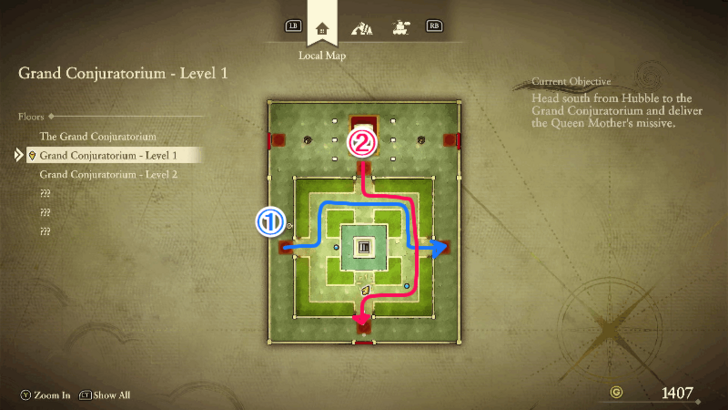 Grand Conjuratorium Level 1 Puzzle Pattern