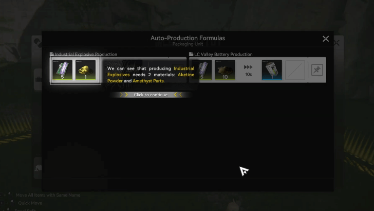 Open the Packaging Unit Control Panel