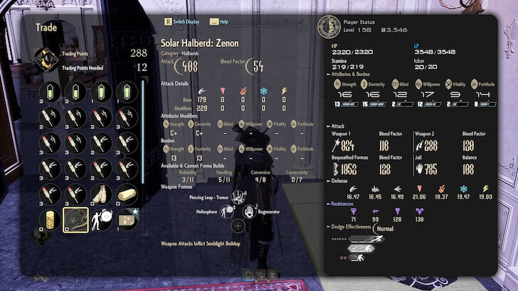 How to Get Solar Halberd: Zenon