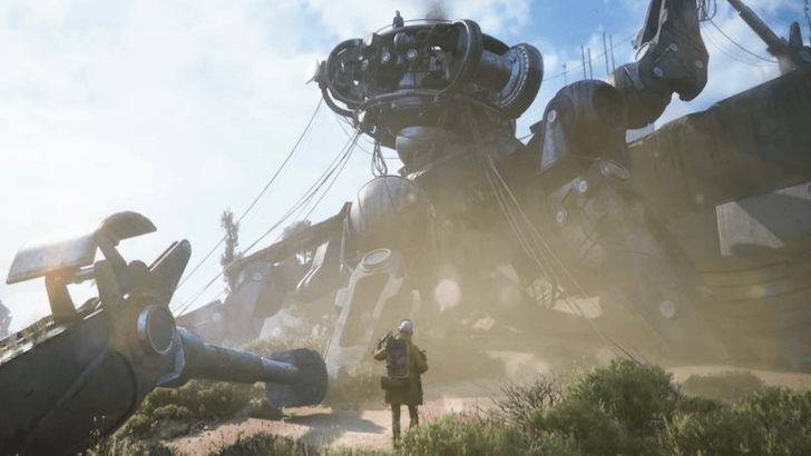 A lone ARC Raider approaches a Baron