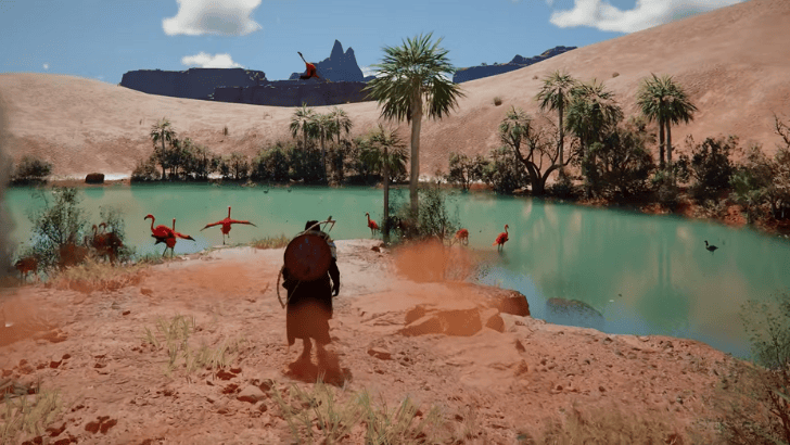 Crimson Desert oasis