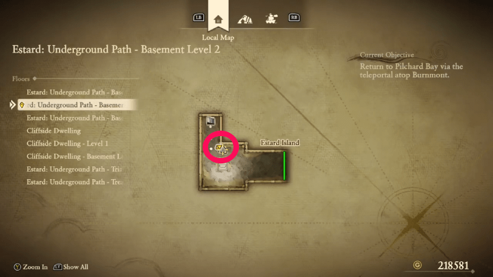 Gold Fragment 69 Map