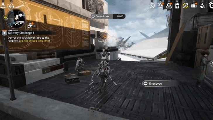 Deliver the Package of Food to the Recipient