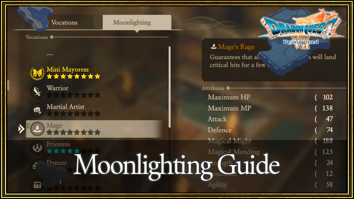 DQ7 - Moonlighting Guide