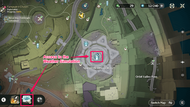 Access to Weather Simulation