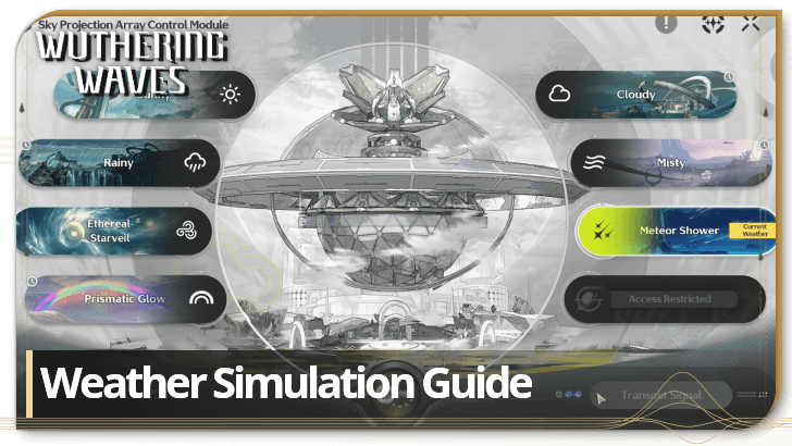 Wuthering Waves Weather Simulation Guide