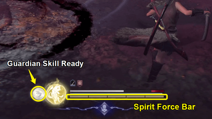 Spirit Force and Guardian Spirit Skill Meters