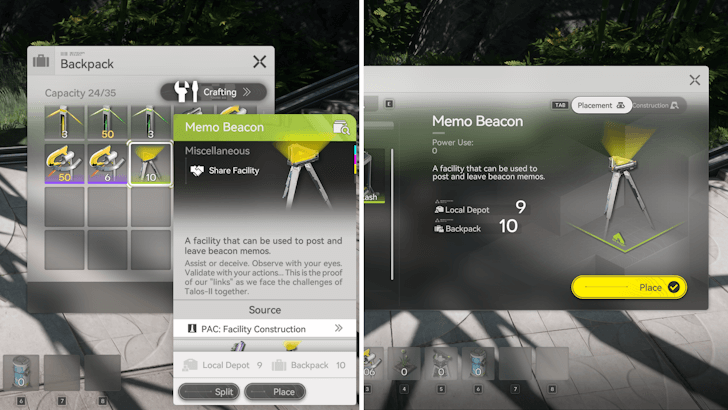Use Memo Beacon Through Bag Or AIC Mode