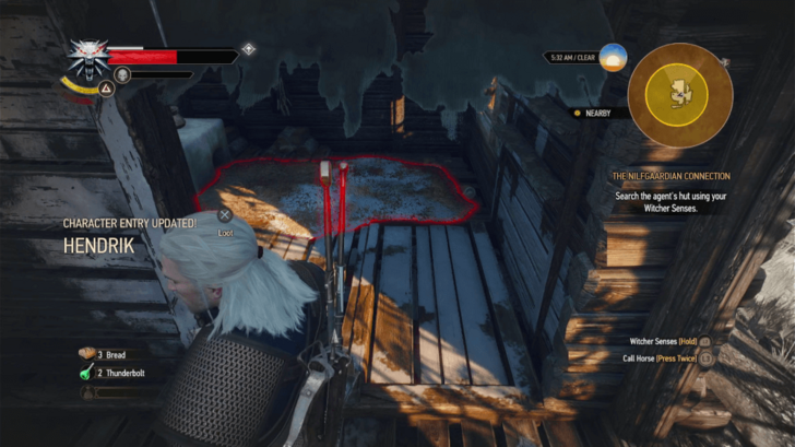 Rug Covering the Trapdoor