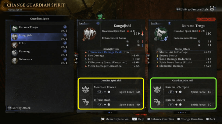 Guardian Spirit Skill Variation