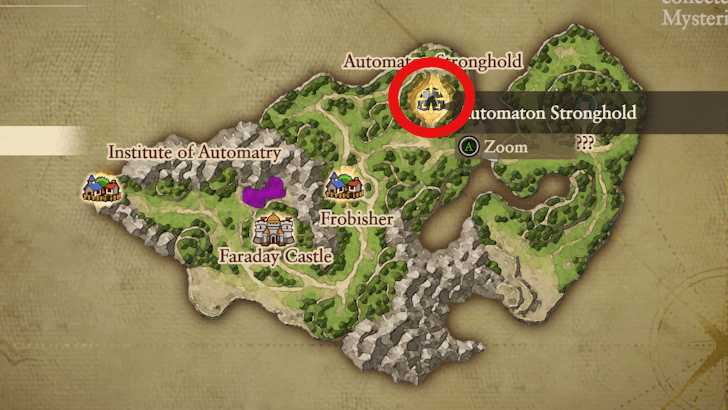 Automaton Stronghold Map Location
