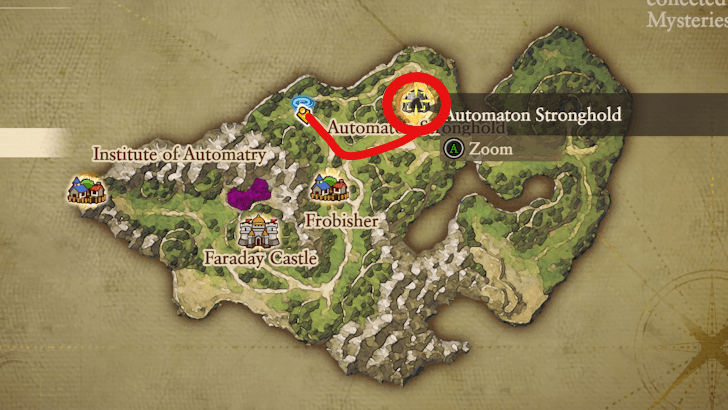 Automaton Stronghold Map Location