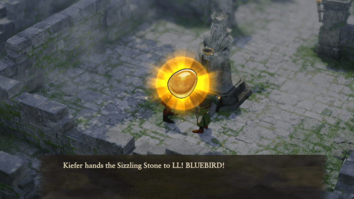 Kiefer gives the protagonist the Stone