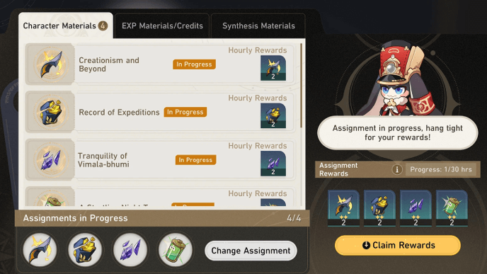 Honkai Star Rail 4.0 - Assignments Feature Adjustments