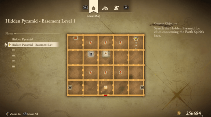 Hidden Pyramid B1 Map